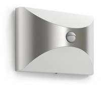 HERB IR myGarden LED zahradní nástěnná lampa 6W 2700K IP44 s pohybovým senzorem Silver PHILIPS