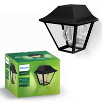 Zahradní lampa LED nástěnná lampa ALPENGLOW myGarden E27 IP44 Lucerna černá PHILIPS