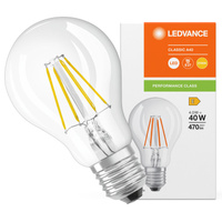 LED žárovka A60 E27 4W = 40W 470lm 2700K teplá bílá FILAMENT LEDVANCE