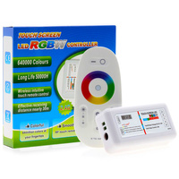 RGB+W LED páskový ovladač 288W PŘIJÍMAČ + RF dotykové dálkové ovládání 2.4GHz