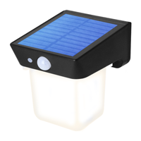 LED solární zahradní lampa Fasádní nástěnná lampa 4000K IP54 Senzor pohybu a soumraku