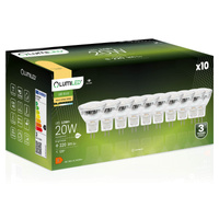 10x Žárovka LED MR11, 2.5W = 20W 220lm 3000K Teplá bílá 120° 230V LUMILED