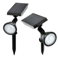 Solární zahradní tyč Venkovní stojící LED 6000K studená IP44 černá Lance Kobi