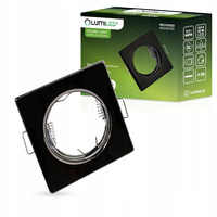 Halogenová Podhledové svítidlo GU10, MR16 Stálá Čtvercová Černá Plech PAVO LUMILED