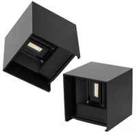 Nástěnné svítidlo LED 6W 420lm 3000K Neutral 2x LED IP54 Black Querk Kobi