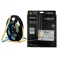 LED pásek COB 9W/m 1035lm/m 480LED/m 24V 4000K neutrální IP67 role 5m Ecolight