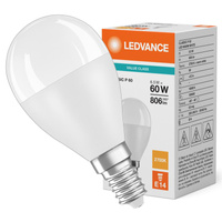 LED žárovka P45 E14 6,5W = 60W 806lm 2700K teplá bílá LEDVANCE
