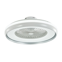 45W stropní ventilátor s vestavěným CCT LED světlem a RF dálkovým šedým kroužkem VT-5022 V-TAC