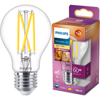 LED žárovka E27 A60 5.9W = 60W 806lm 2700 Teplá bílá Filament PHILIPS Stmívatelné