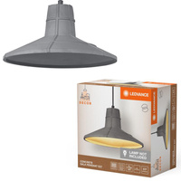 Dekorativní stropní závěsné svítidlo E27 s převisem šedá betonová dekorace Ledvance