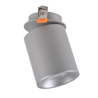 Stropní svítidlo HARON GU10 Tuba Spot Moving Round Grey GOLDLUX pro zápustnou montáž