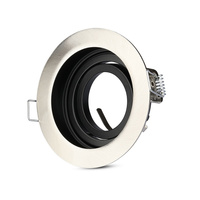 Stropní svítidlo zapuštěná montáž GU10 kulatý saténový nikl VT-781 V-TAC