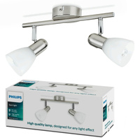Stropní svítidlo BURLAP 2x E14 Nástěnné svítidlo Reflektor pevný PHILIPS