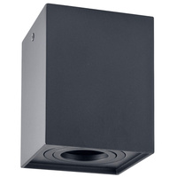 Stropní přisazené svítidlo Hadar Q1 1xGU10. pojízdné. hranaté. černé