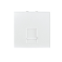 Jednoduchá čtvercová bílá kancelářská počítačová zásuvka RJ45 Kanlux