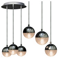 Závěsné stropní svítidlo. Amarillo. 3xG9. lesklá stříbrná. GLAMOUR