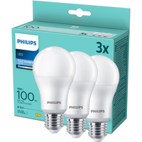 3x LED žárovka E27 A67 13W = 100W 1521lm 6500K Cold Milk PHILIPS