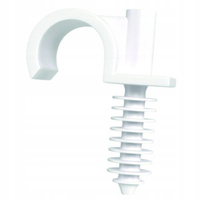 Držák pro montáž na jeden háček RING-25 White 50 ks ECOLIGHT