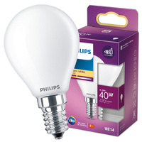LED žárovka E14 BALL 4.3W = 40W 470lm 2700K Teplá bílá PHILIPS