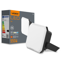 LED reflektor 10W 950lm 5000K studená černá s mléčným stínítkem Videx