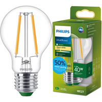 LED žárovka E27 A60 2.3W = 40W 485lm 2700K Teplá bílá vlákno PHILIPS Ultra Efficient