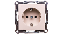 Merten System M Jednozásuvka Schuko 16A IP20 krémová MTN2401-0344