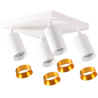 Stropní LED svítidlo nástěnné a stropní svítidlo 4 x GU10 MARIBEL White GOLDLUX (Polux)