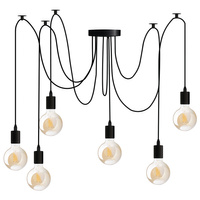 6x E27 Závěsná stropní lampa, Pavouk ARANE LUMILED