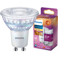 Halogenová LED žárovka GU10 PAR16 6.2W = 80W 575lm 2700K Teplá bílá 36° PHILIPS Stmívatelné