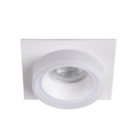 LED GU5.3 GU10 Square White Lonvi Kanlux Bodové halogenové svítidlo pro zápustnou montáž