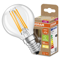 LED žárovka P45 Ball E14 2,5W = 40W 470lm 2700K Warm 300° 188lm/W CLASSIC ENERGETICKÁ ÚSPORNOST Osram