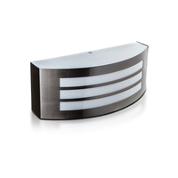 Zahradní fasádní lampa nástěnná lampa E27 IP44 Mléčně stříbrný odstín VT-7680 V-TAC