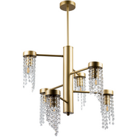 Stropní závěsné svítidlo 6x E27 Gold Gea Sanico Goldlux