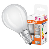 E14 P45 LED žárovka 4W = 40W 470lm 6500K Studená bílá 300° vlákno OSRAM STAR