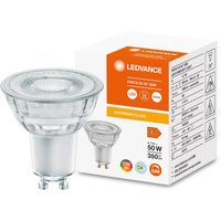 LED žárovka GU10 4.7W = 50W 350 lm 4000K Neutrální bila 36° CRI90 Stmívatelné sklo LEDVANCE Superior