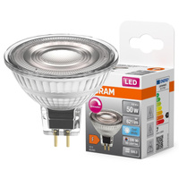 LED žárovka GU5.3 MR16 8W = 50W 621lm 4000K Neutrální bila 36° CRI90 12V OSRAM SUPERSTAR Stmívatelné