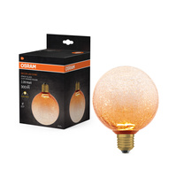 LED žárovka E27 Frost Ball 3,5W 300lm 2700K Warm Decorative Orange Osram