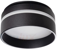 LED GU5.3 GU10 Kruhové černé halogenové stropní bodové svítidlo Govik Kanlux pro zápustnou montáž