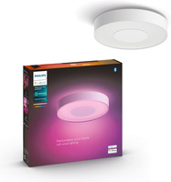 Plafond LED Xamento Povrchové stropní svítidlo do koupelny bílé 33,5W 38cm IP44 CCT RGB PHILIPS HUE Bluetooth