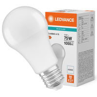 LED žárovka A60 E27 10W = 75W 1055lm 4000K neutrální bílá LEDVANCE
