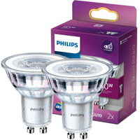 2x LED halogenová žárovka GU10 PAR16 4,6W = 50W 355lm 2700K teplá bílá 36° PHILIPS
