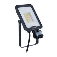 LED reflektor 30W 3600lm 3000K/4000K/6500K IP65 se senzorem pohybu černý PHILIPS LEDINAIRE