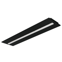 LED panelové stropní svítidlo 19W 120x30cm 2550lm 3000K Warm 90° Flush Mounted Black Kanlux