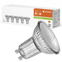 5x LED PAR16 GU10 4,3W = 50W 350lm 4000K neutrální bílá 36° LEDVANCE