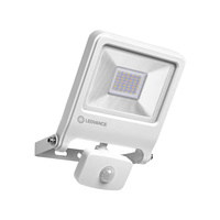 Reflektor LED 30W 2700lm 3000K IP44 Bílý s pohybovým senzorem LEDVANCE Floodlight Endura