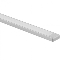 Povrchová montáž LED eloxovaný hliníkový profil 2m s matným difuzorem pro LED pásky + koncovky Ecolight řady N