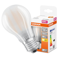 LED žárovka E27 A60 4W = 40W 470lm 2700K Teplá bílá 320° vlákno OSRAM STAR