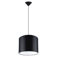 NOVA 30 E27 Black Minimalistické stropní závěsné svítidlo SOLLUX