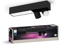 LED reflektorové stropní svítidlo 19,4 W 1630 lm IP20 bílé a barevné ambiance RGB + TW Black Smart SMART Zigbee Bluetooth Centris Philips HUE