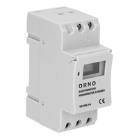Časovač zapnutí/vypnutí LCD 16 programů 2 moduly DIN ORNO